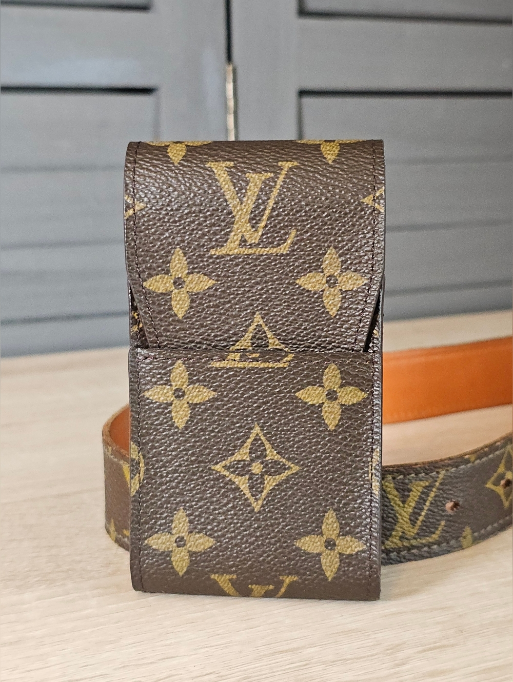 Authentic Vintage LOUIS VUITTON Monogram Belt With Utility Pouch - Picture 6 of 8